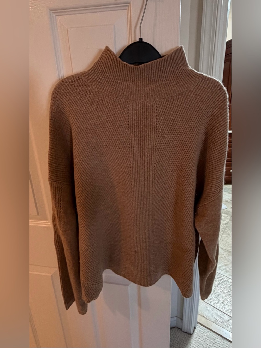 Haven Well Within Women’s Cozy Cashmere Mock Neck Sweater - Brown